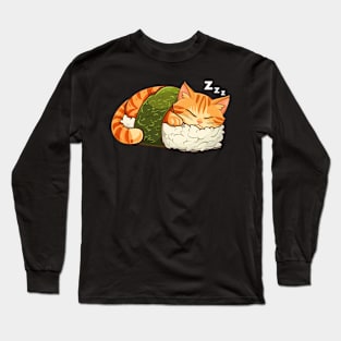 Sushi Cat Japanese Kawaii Anime Neko ga Long Sleeve T-Shirt